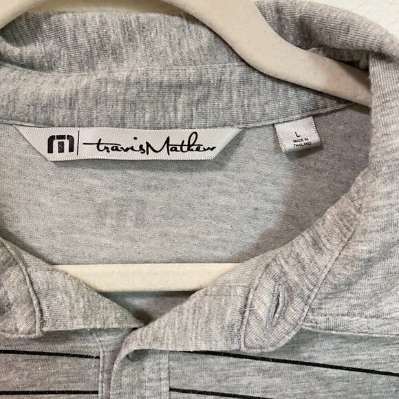 Travis Mathew Gray Modal Polo Shirt Size Large - Picture 4 of 7